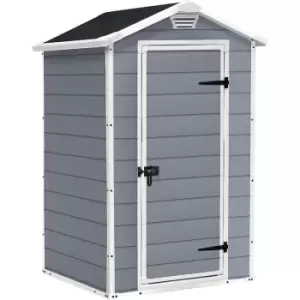 image of Keter Manor Outdoor Garden Storage Shed 4 x 3ft - Grey