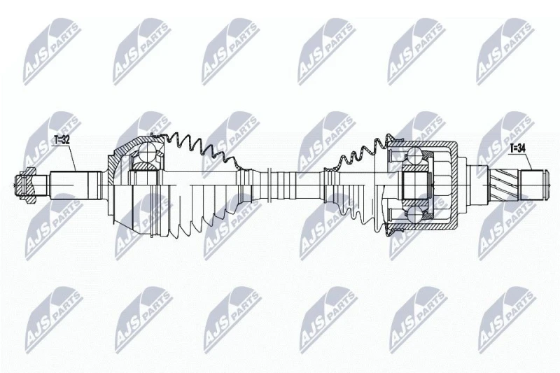 Image of NTY NPW-NS-132 Drive shaft Front Axle Right Drive Shaft (13)