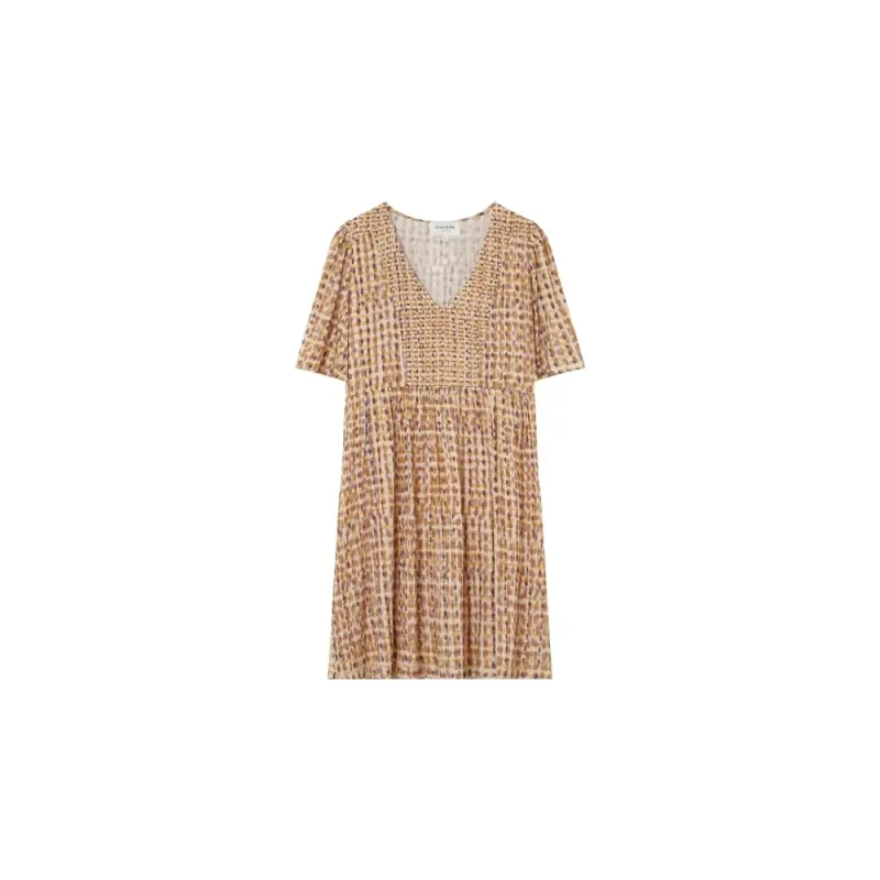 Image of Grace & Mila Womens dress Grace & Mila Marsala Beige Female S
