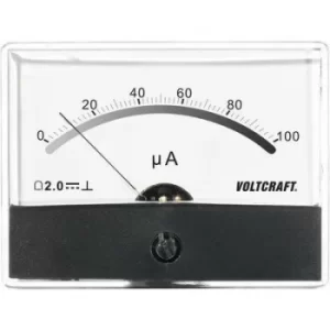 Image of VOLTCRAFT AM-86X65/100µA Panel-mounted measuring device AT THE-86 X 65/100 µA/DC Moving coil