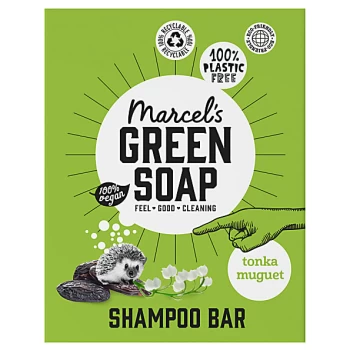 image of Marcel's Green Soap Shampoo Bar Tonka & Muguet