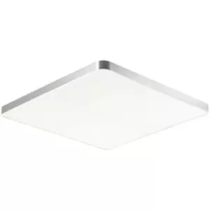 Image of Zumaline Sierra Square Integrated LED Panel, Silver, 4000K, 6000lm