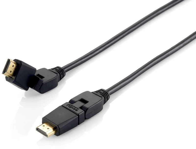 Image of Equip Swivel HDMI 2.0 Cable. 2m. Swivel plug