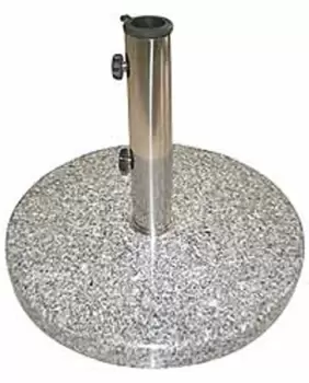 image of 16KG Round Granite Garden Parasol / Umbrella Base Weight