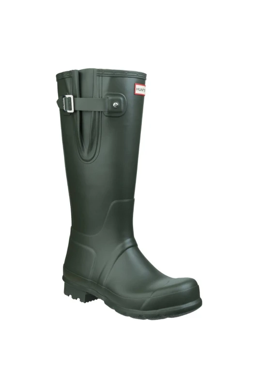 Image of Hunter Mens Original Tall Side Adjustable Wellies Wellington Boots - UK 8 Green male GDE2871DOV8