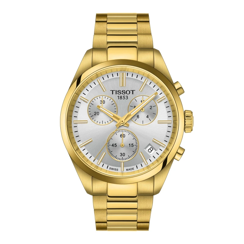 Image of Tissot T1504173303100 PR 100 Chronograph (40mm) Silver Watch