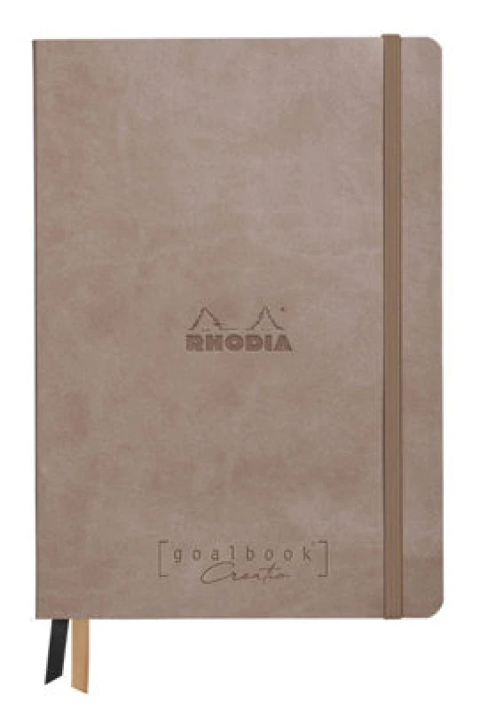 Image of Clairefontaine Rhodiarama Creation Dot Goalbook 160 Pages A5 Brown 194441C