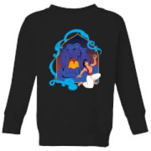 Image of Disney Aladdin Cave Of Wonders Kids Sweatshirt - Black - 11-12 Years