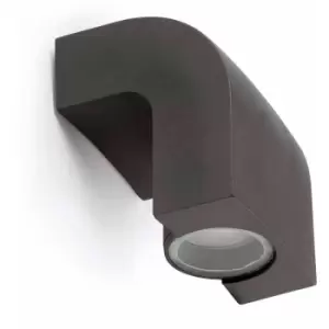 Image of Klamp dark gray garden wall light 1 bulb