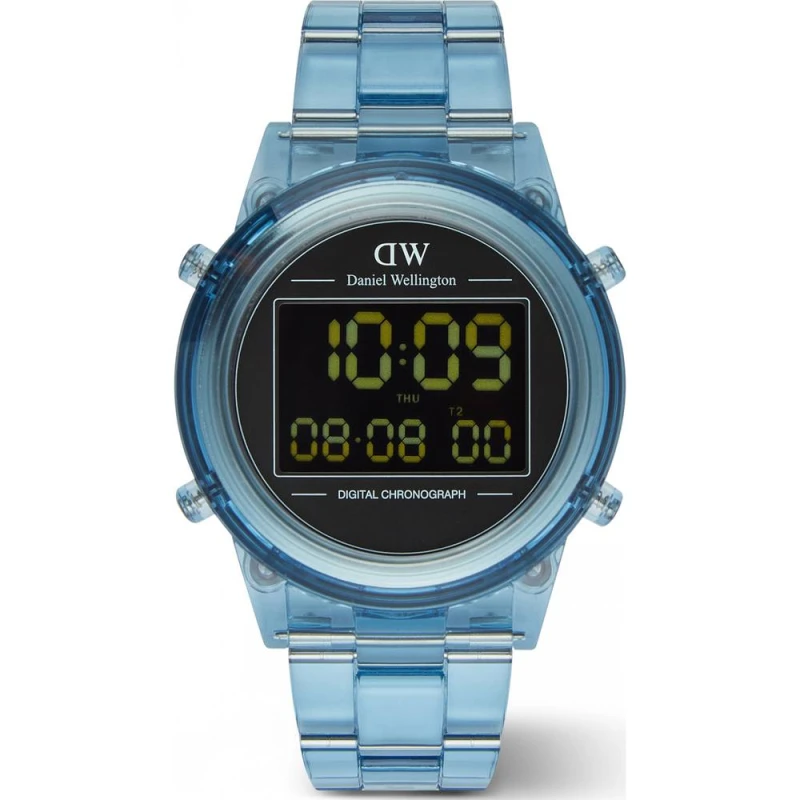 Image of Daniel Wellington Daniel Wellington DW00100770 Retro Digital 42mm Quartz Watch in Blue Blue One Size Unisex 7315030061352