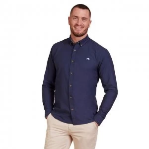 image of Raging Bull Navy Long Sleeves Signature Oxford Shirt - 3XL