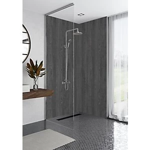 Image of Mermaid Elite Bomarzo Post Form Single Shower Panel 2420 x 1200mm