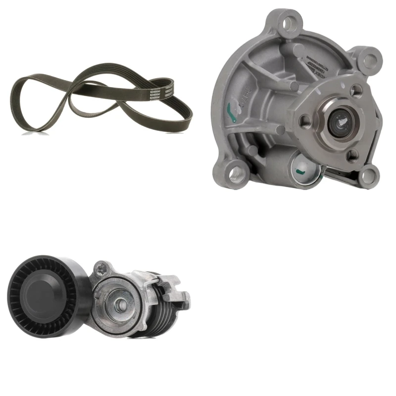 Image of RIDEX PLUS 4172P0131P Water Pump + V-Ribbed Belt Kit Water Pump + V-Ribbed Belt Kit (4172)