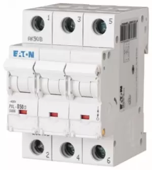 Image of Eaton xPole 50A MCB Mini Circuit Breaker3P Curve C, Breaking Capacity 10 kA