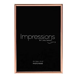 Image of 4" x 6" - Copper Plated Thin Edged Photo Frame