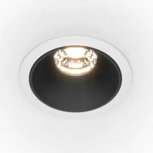 Image of Maytoni Alfa LED Round Dimmable Recessed Downlight White, Black, 500lm, 4000K