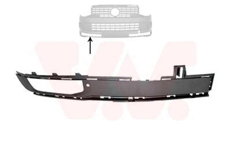 Image of VAN WEZEL Bumper grill VAN WEZEL 5791594