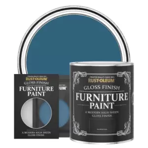 Image of Rust-Oleum Gloss Furniture & Trim Paint - COBALT - 750ml