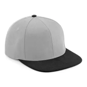 Image of Beechfield Unisex Adult Two Tone Baseball Cap (One Size) (Grey/Black)