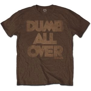 Frank Zappa - Dumb All Over Unisex Small T-Shirt - Brown