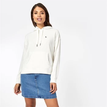 Jack Wills Montrose Lightweight Logo Hoodie - Vintage White