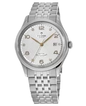 image of Tudor 1926 39mm Diamond-Set Stainless Steel Mens Watch M91550-0003 M91550-0003