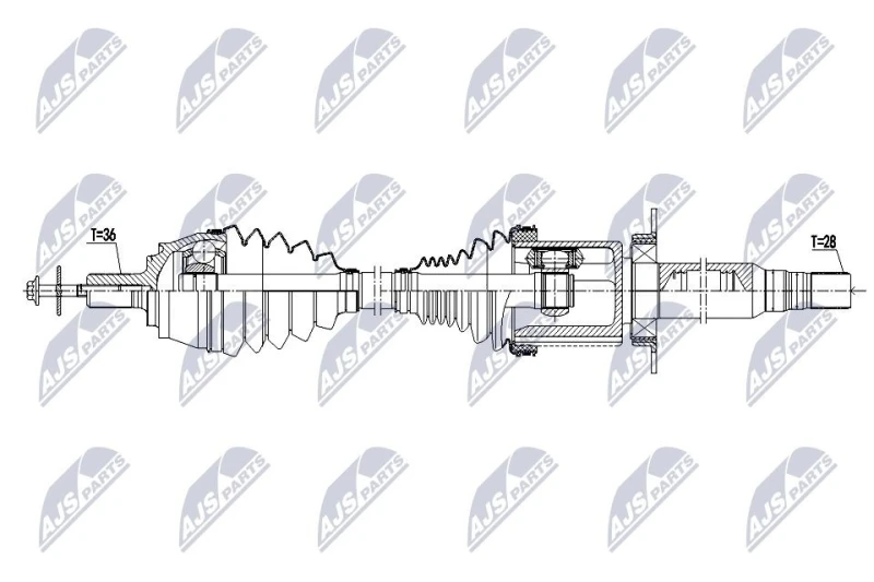 Image of NTY Drive shaft NTY NPW-VV-167