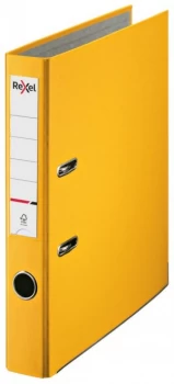 Image of Rexel Lever Arch File ECO A4 PP 50mm Yellow Box 25