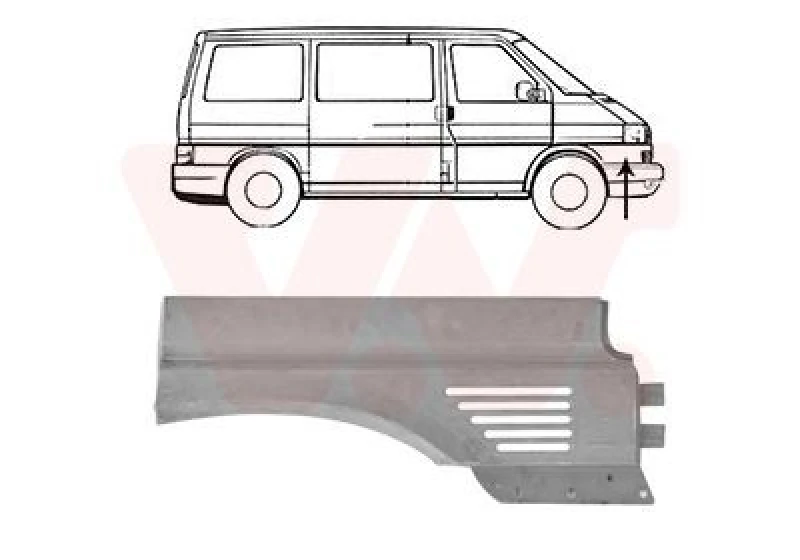 Image of VAN WEZEL Wing fender VAN WEZEL 5874154