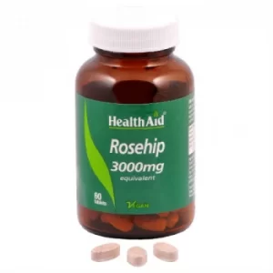 Image of Health Aid Rosehip 3000mg Food Supplement 60 Tablets