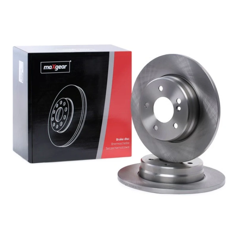 Image of MAXGEAR 19-1015 Brake disc Rear Axle, Solid Brake Disc (82)