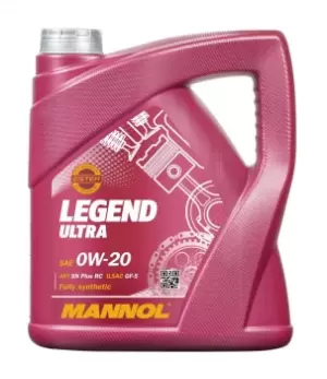 Image of MANNOL Engine oil 0W-20, Capacity: 4l MN7918-4