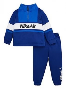 Image of Nike Sportswear Air Toddler Boys 1/2 Zip Tracksuit - Blue