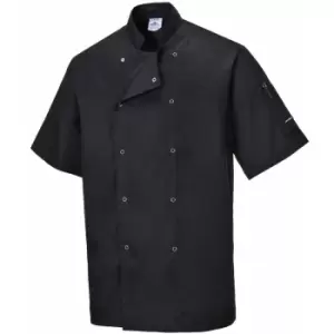 Image of Portwest - C733 cumbria chefs jacket Black xs - Black