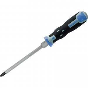Image of Bahco Tekno+ Strike Through Shank Pozi Screwdriver PZ2 125mm