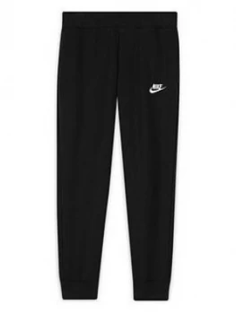 Image of Nike Girls Nsw Club Fleece Pant Lbr, Black/White, Size XL=13-15 Years, Women