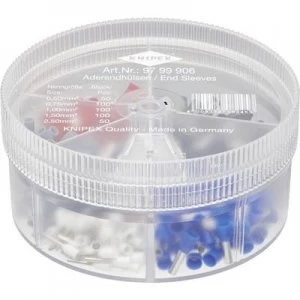 image of Knipex 97 99 906 Ferrule set Insulated White, Grey, Red, Black, Blue 400 pc(s)