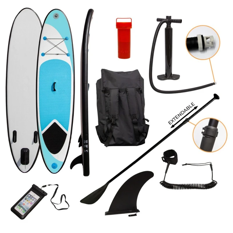 Image of Monstershop 10ft Blue Inflatable Paddle Board Blue