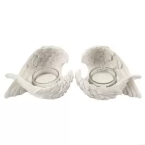 Image of Pair of Winged Candle Holders
