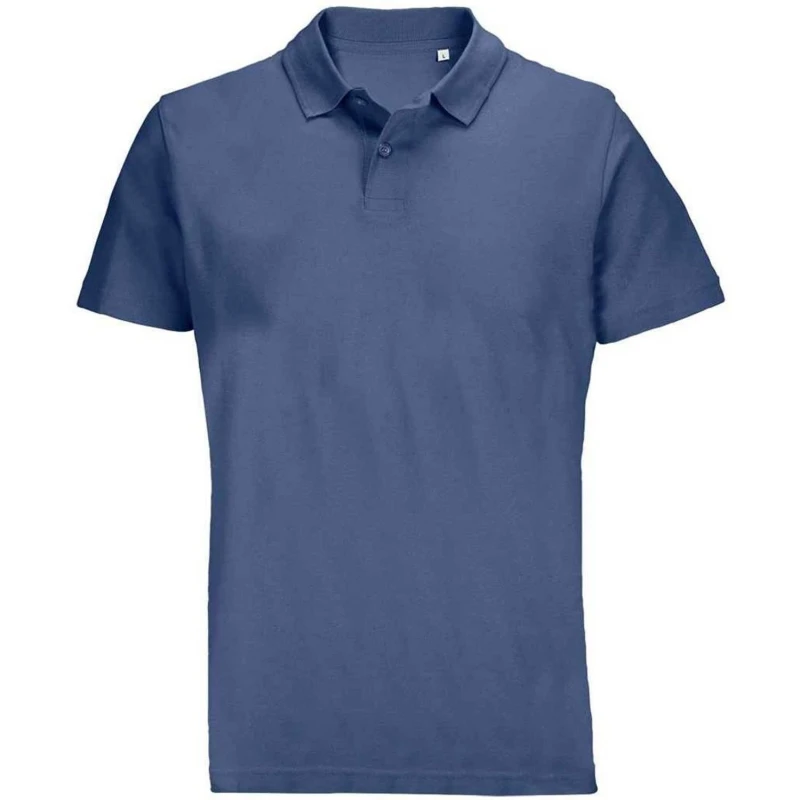 Image of SOL'S Pulse Pique Polo Shirt in Mid Blue Size: Small Mid Blue Unisex S