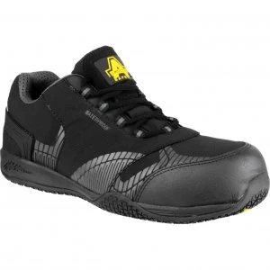 image of Amblers Safety FS29C Waterproof Metal Free Non Leather Safety Trainer Black Size 10