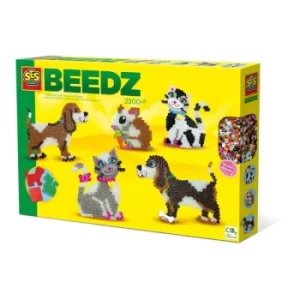 image of SES CREATIVE Pets Iron-on Beads Mosaic Set, 5 Years or Above (06264)