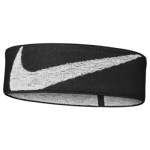 Image of Nike Logo Knit Elastic Headband Black