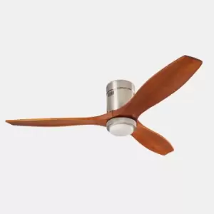 Image of Stem LED Ceiling Fan Satin Nickel, White, 3000-4000-5000K