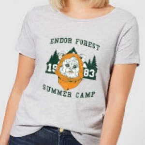Image of Star Wars Endor Camp Womens T-Shirt - Grey - 3XL