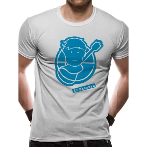 Image of Ed Sheeran - Pictogram Logo Mens Large T-Shirt - White
