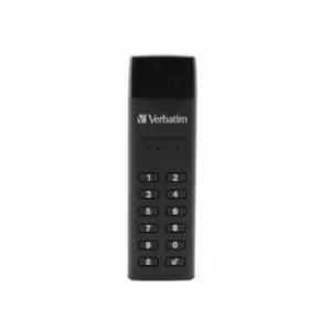 image of Verbatim Keypad Secure USB stick 128GB Black 49432 USB-C