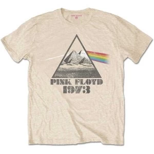 Image of Pink Floyd - Pyramids Unisex Large T-Shirt - Yellow