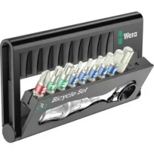 image of Wera Bicycle Set 9 05004177001 Bit set Phillips, TORX, Allen, Male square