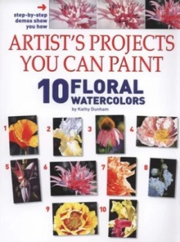 Image of 10 Floral Watercolors by Kathy Dunham Paperback